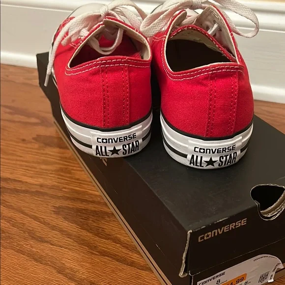 Converse Classic Red Canvas Sneakers - Picture 2 of 3